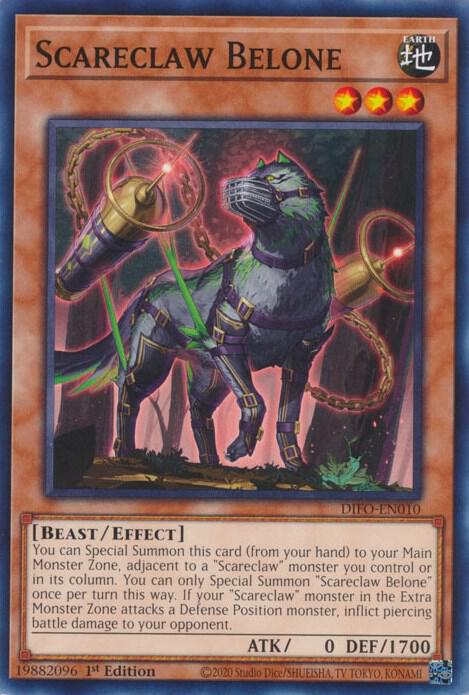 Scareclaw Belone DIFO-EN010 card from Dimension Force