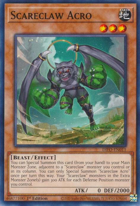 Scareclaw Acro DIFO-EN011 card from Dimension Force
