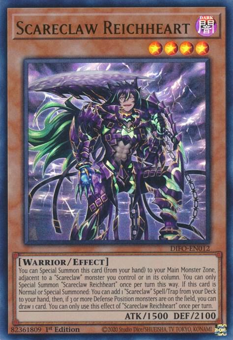 Scareclaw Reichheart DIFO-EN012 card from Dimension Force