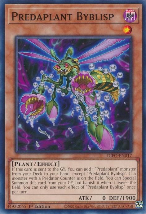 Predaplant Byblisp DIFO-EN017 card from Dimension Force