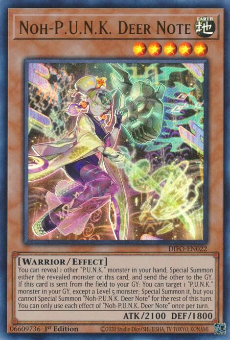 Noh-P.U.N.K. Deer Note DIFO-EN022 card from Dimension Force