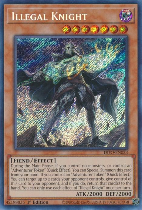 Illegal Knight DIFO-EN023 card from Dimension Force