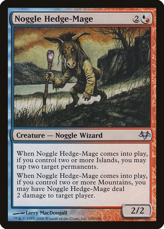 Noggle Hedge-Mage 108 card from Eventide
