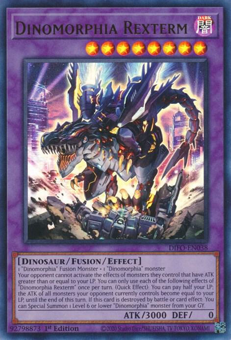 Dinomorphia Rexterm DIFO-EN038 card from Dimension Force