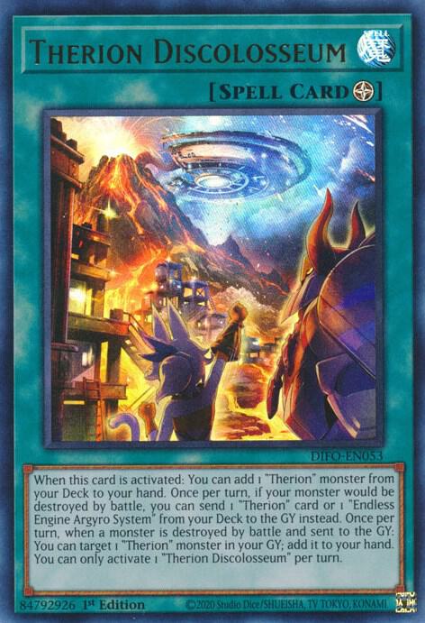 Therion Discolosseum DIFO-EN053 card from Dimension Force