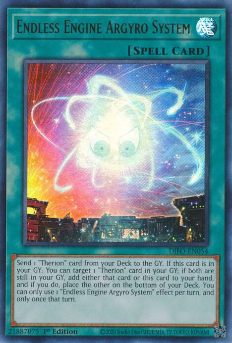 Endless Engine Argyro System DIFO-EN054 card from Dimension Force