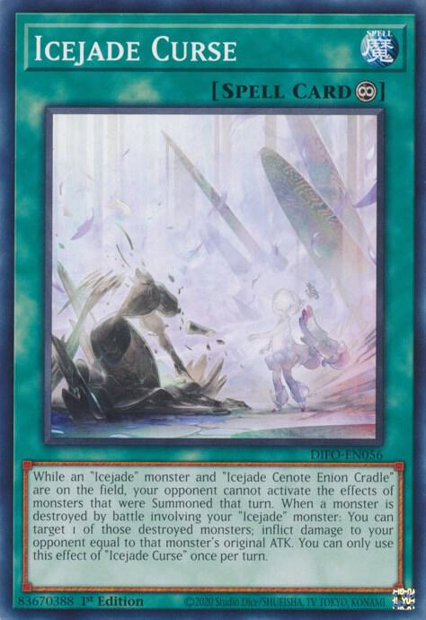Icejade Curse DIFO-EN056 card from Dimension Force