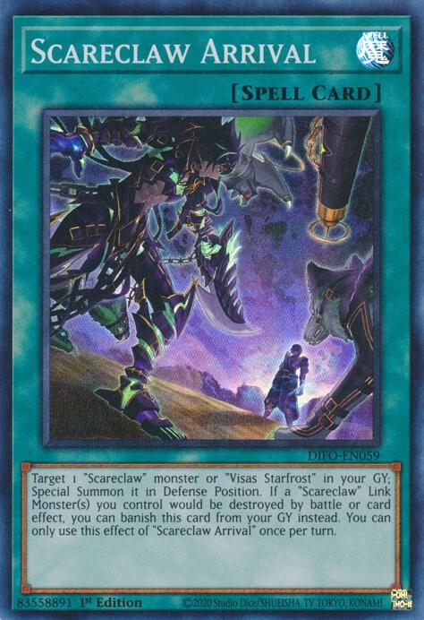 Scareclaw Arrival DIFO-EN059 card from Dimension Force