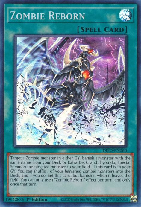 Zombie Reborn DIFO-EN060 card from Dimension Force