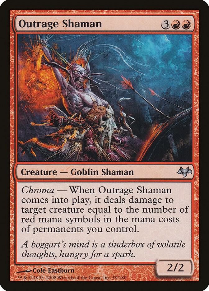 Outrage Shaman 59 card from Eventide