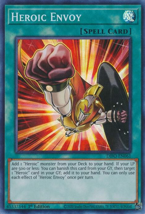 Heroic Envoy DIFO-EN061 card from Dimension Force