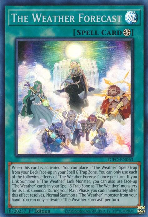The Weather Forecast DIFO-EN063 card from Dimension Force