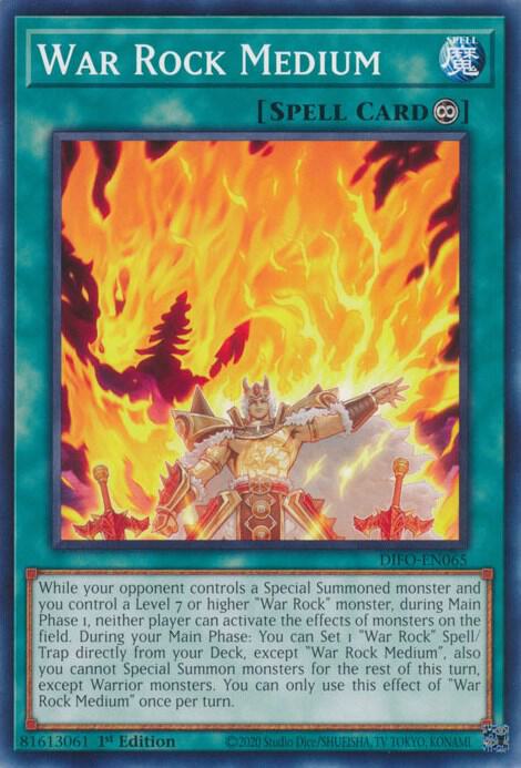 War Rock Medium DIFO-EN065 card from Dimension Force
