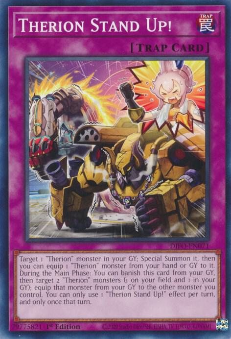 Therion Stand Up! DIFO-EN071 card from Dimension Force