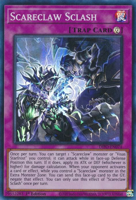 Scareclaw Sclash DIFO-EN074 card from Dimension Force