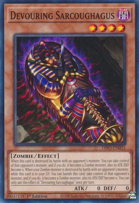 Devouring Sarcoughagus DIFO-EN033 card from Dimension Force