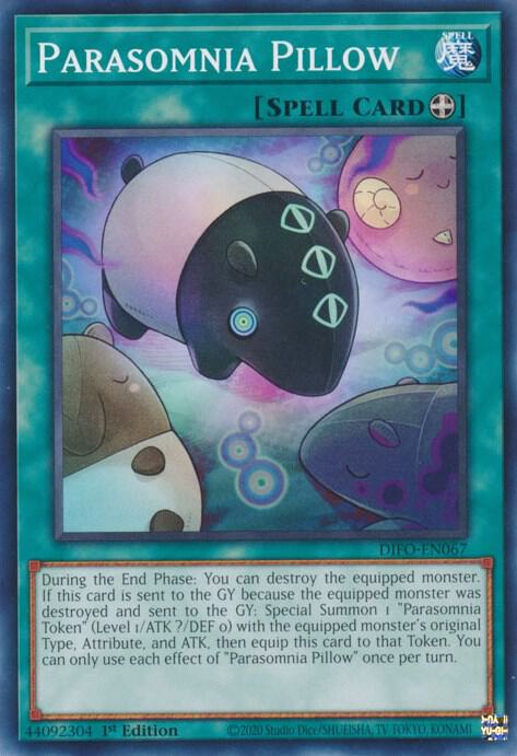 Parasomnia Pillow DIFO-EN067 card from Dimension Force
