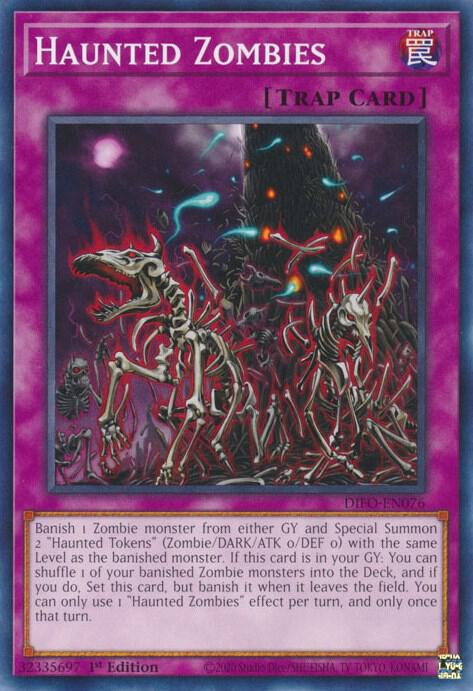 Haunted Zombies DIFO-EN076 card from Dimension Force