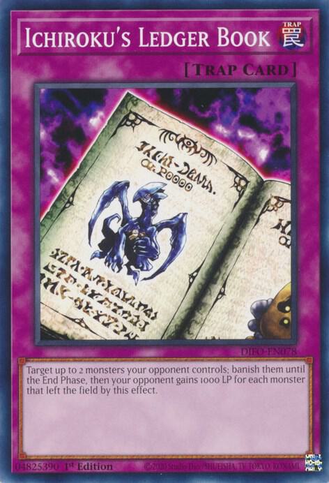 Ichiroku's Ledger Book DIFO-EN078 card from Dimension Force