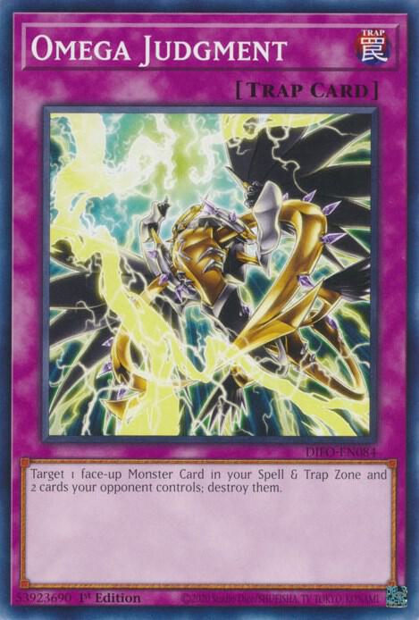 Omega Judgment DIFO-EN084 card from Dimension Force
