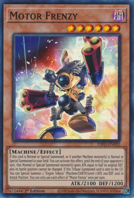 Motor Frenzy DIFO-EN092 card from Dimension Force