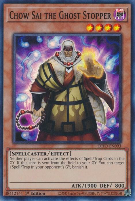 Chow Sai the Ghost Stopper DIFO-EN093 card from Dimension Force