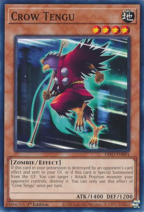 Crow Tengu DIFO-EN094 card from Dimension Force