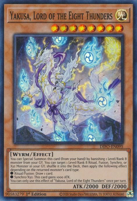 Yakusa, Lord of the Eight Thunders DIFO-EN095 card from Dimension Force
