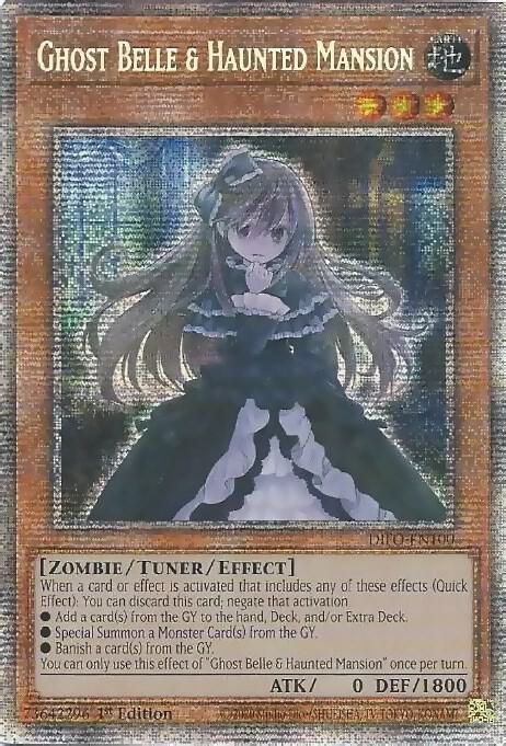 Ghost Belle & Haunted Mansion (Starlight Rare) DIFO-EN100 card from Dimension Force