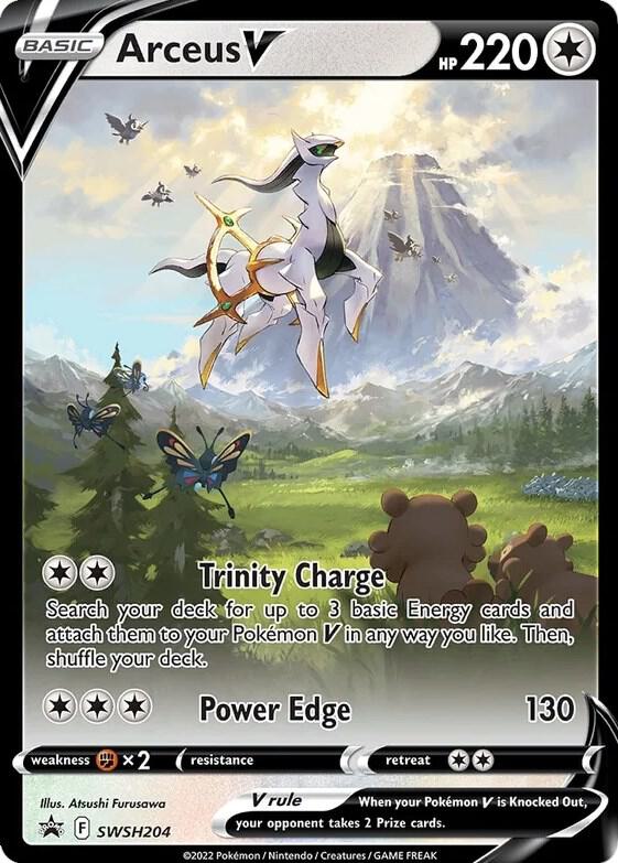 Arceus V SWSH204 card from SWSH: Sword & Shield Promo Cards