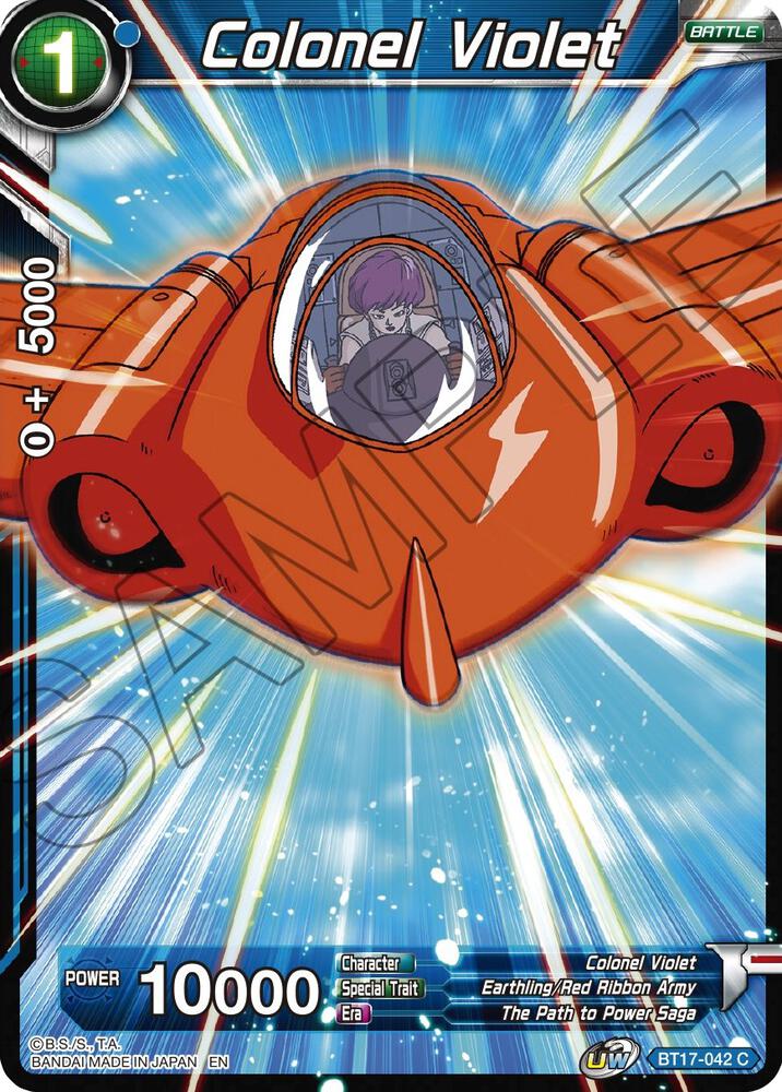 Colonel Violet BT17-042 card from Ultimate Squad