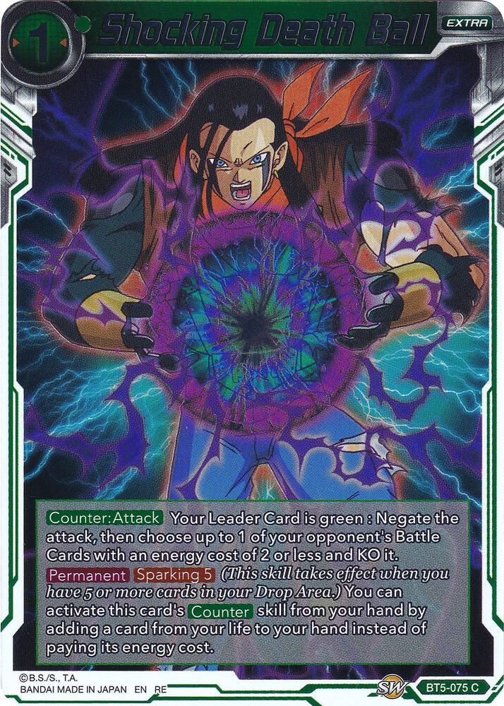 Shocking Death Ball (Silver Foil) BT5-075 card from Expansion Deck Box Set 20: Ultimate Deck 2022