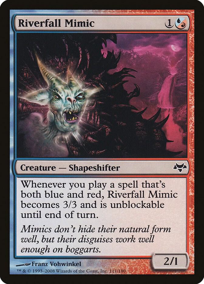 Riverfall Mimic 111 card from Eventide