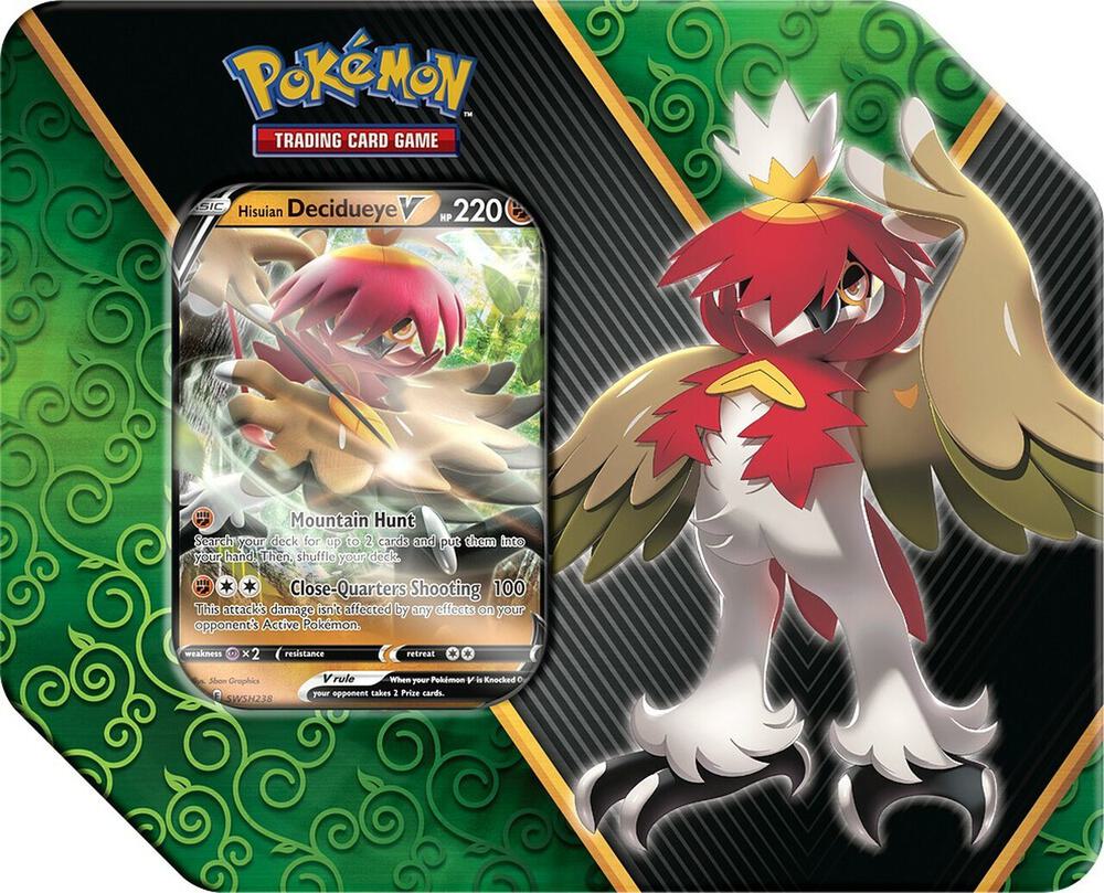 Divergent Powers Tin [Hisuian Decidueye V] card from Miscellaneous Cards & Products