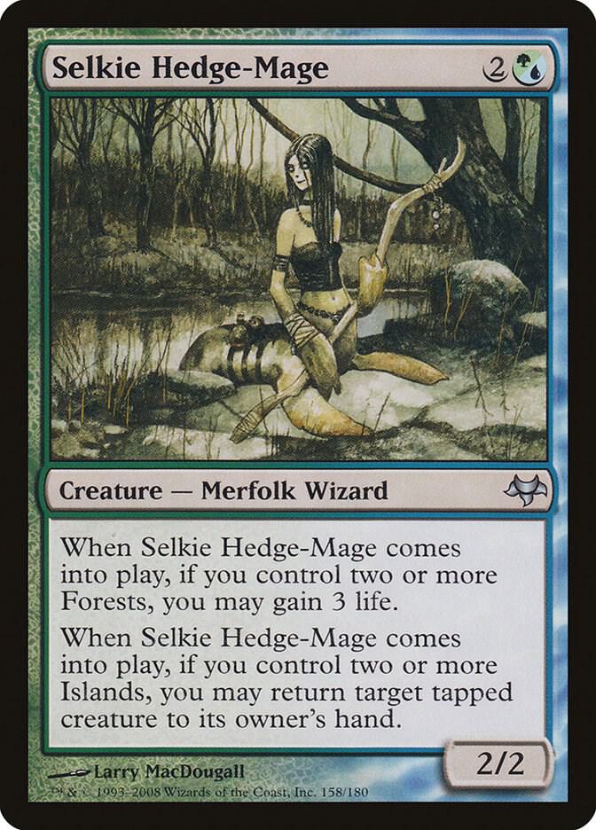 Selkie Hedge-Mage 158 card from Eventide