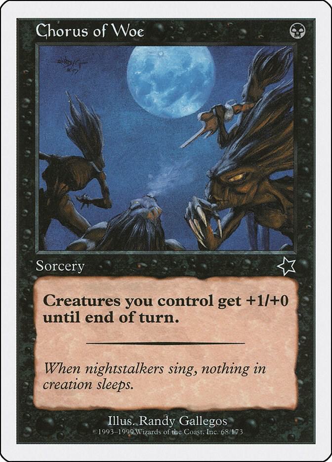 Chorus of Woe 68 card from Starter 1999
