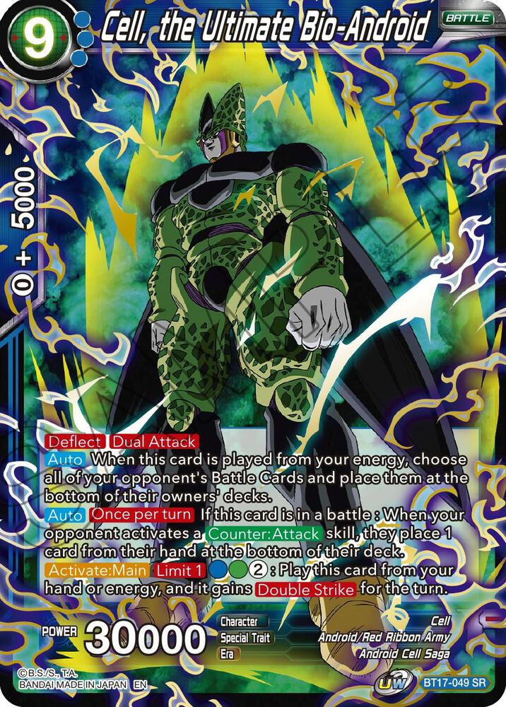 Cell, the Ultimate Bio-Android BT17-049 card from Ultimate Squad