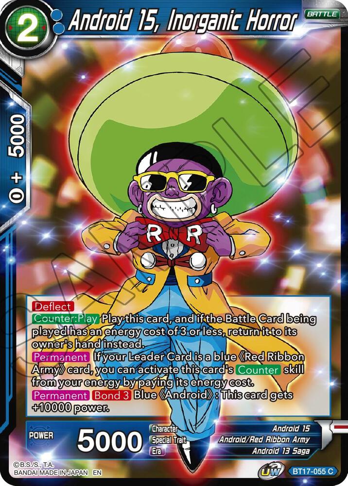 Android 15, Inorganic Horror BT17-055 card from Ultimate Squad
