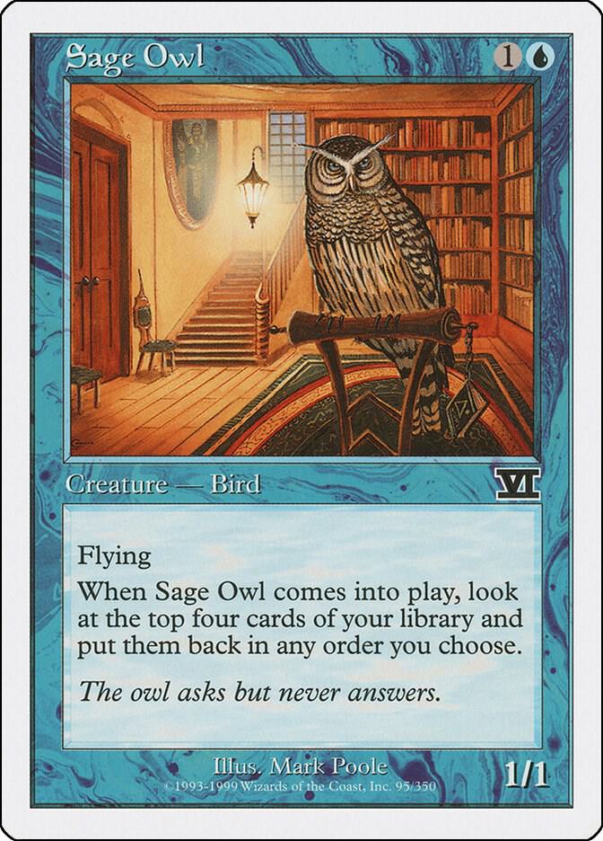 Sage Owl 95 card from Classic Sixth Edition