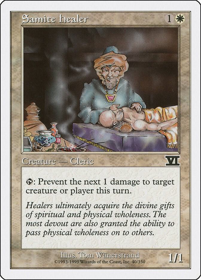 Samite Healer 40 card from Classic Sixth Edition