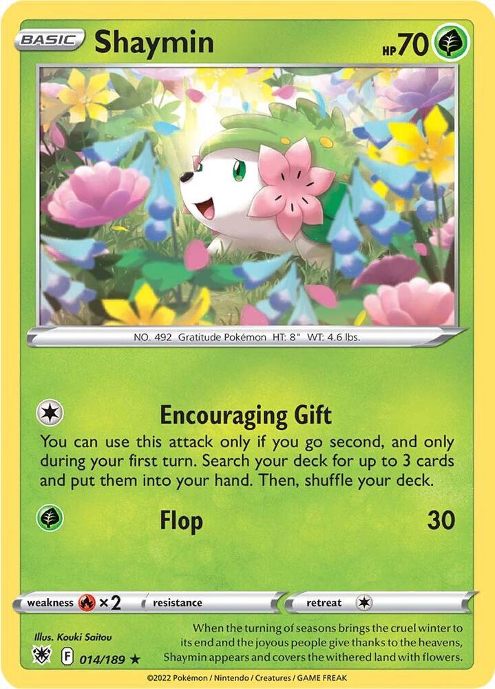 Shaymin 014/189 card from SWSH10: Astral Radiance