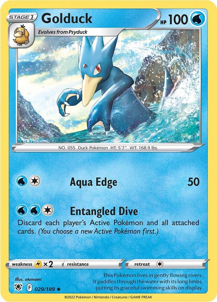 Golduck 029/189 card from SWSH10: Astral Radiance