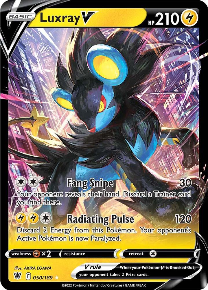 Luxray V 050/189 card from SWSH10: Astral Radiance