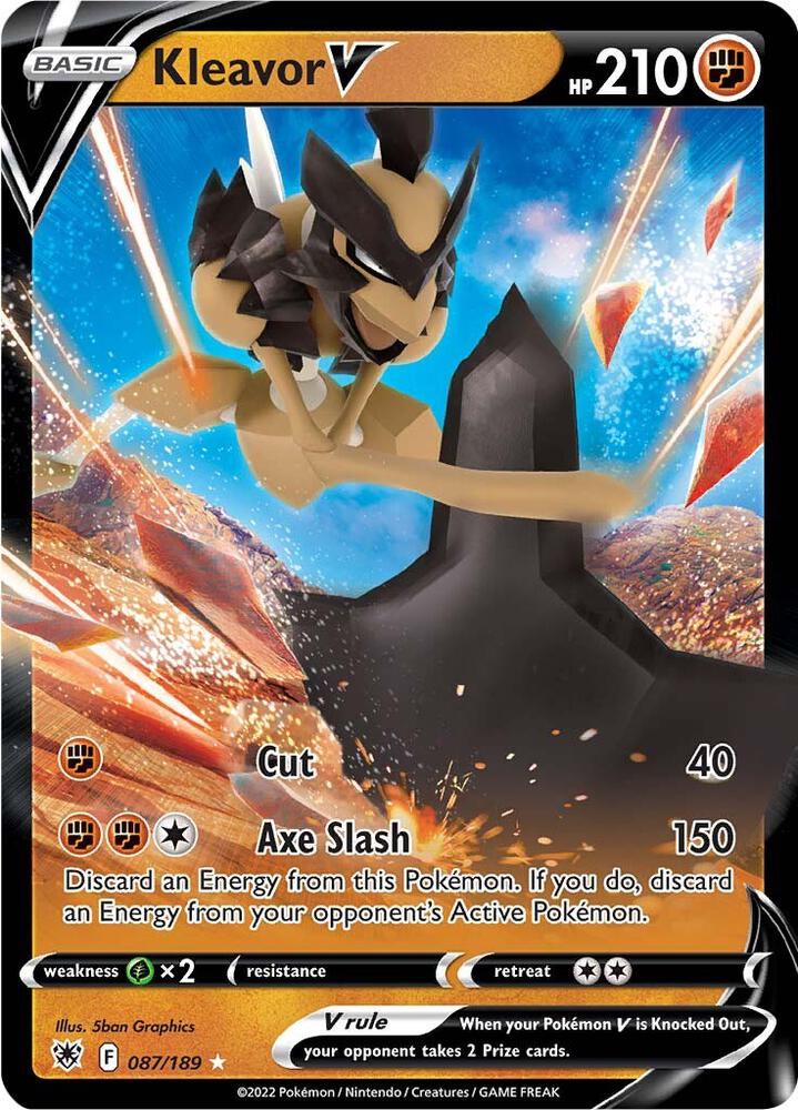 Kleavor V 087/189 card from SWSH10: Astral Radiance