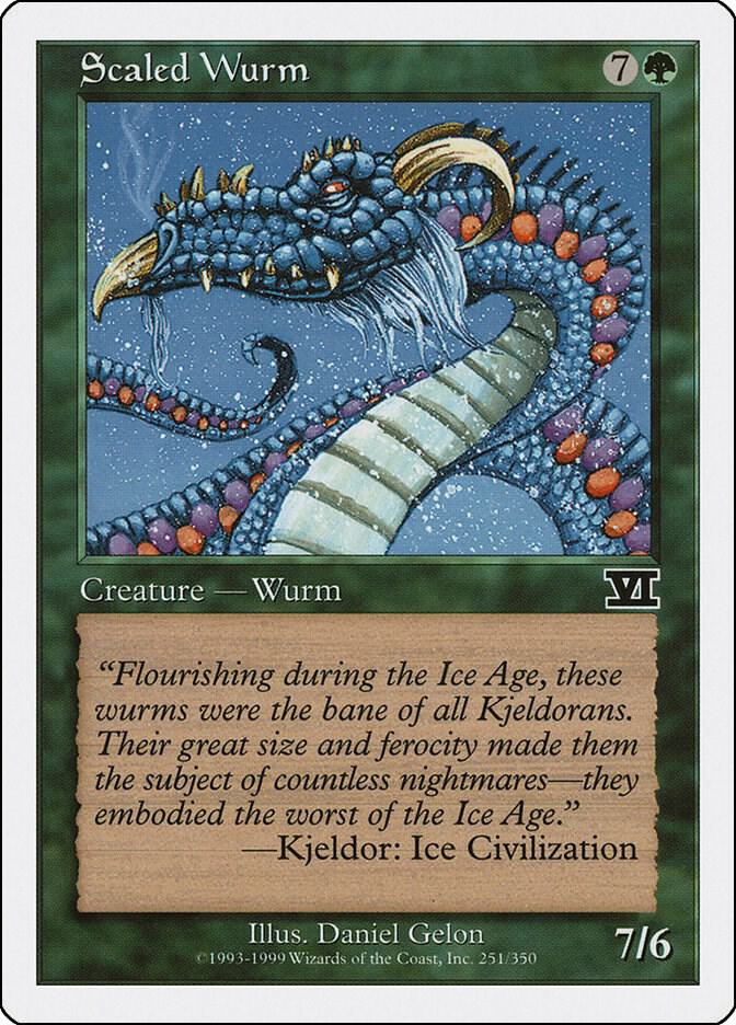 Scaled Wurm 251 card from Classic Sixth Edition