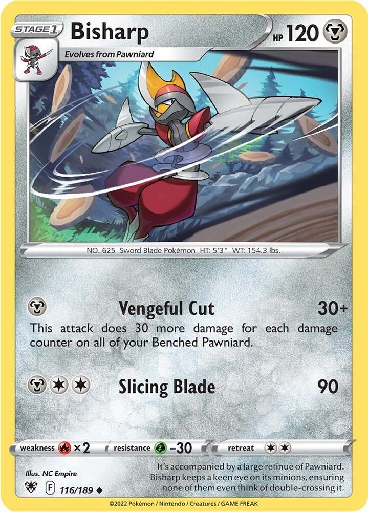 Bisharp 116/189 card from SWSH10: Astral Radiance