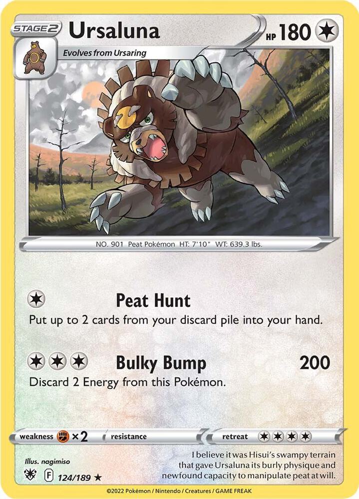 Ursaluna 124/189 card from SWSH10: Astral Radiance