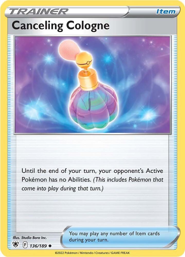 Canceling Cologne 136/189 card from SWSH10: Astral Radiance