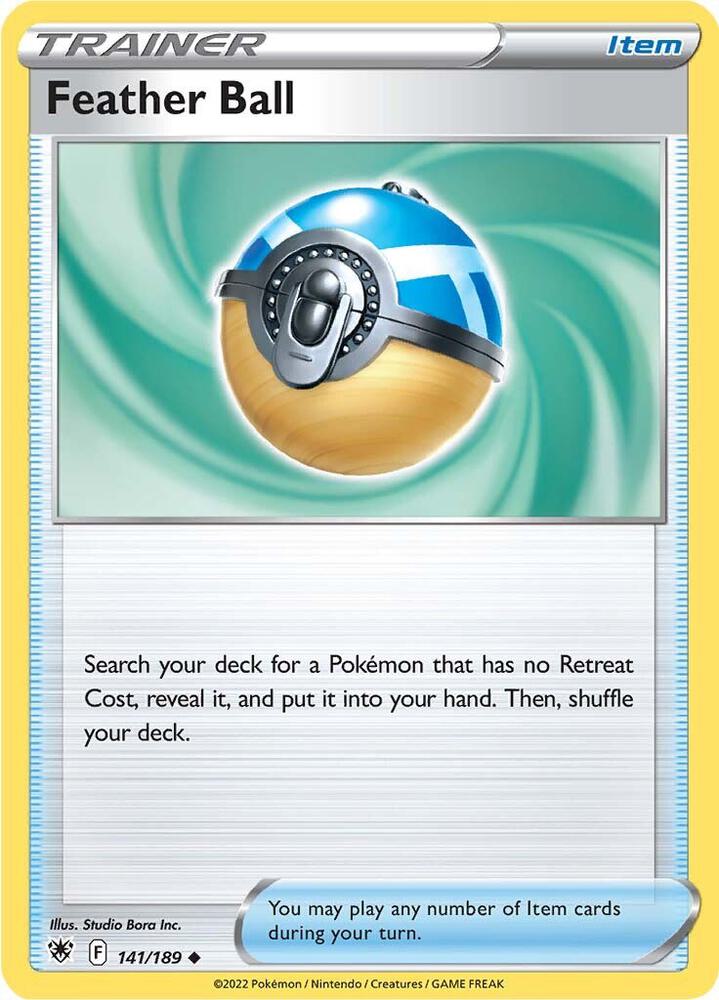 Feather Ball 141/189 card from SWSH10: Astral Radiance