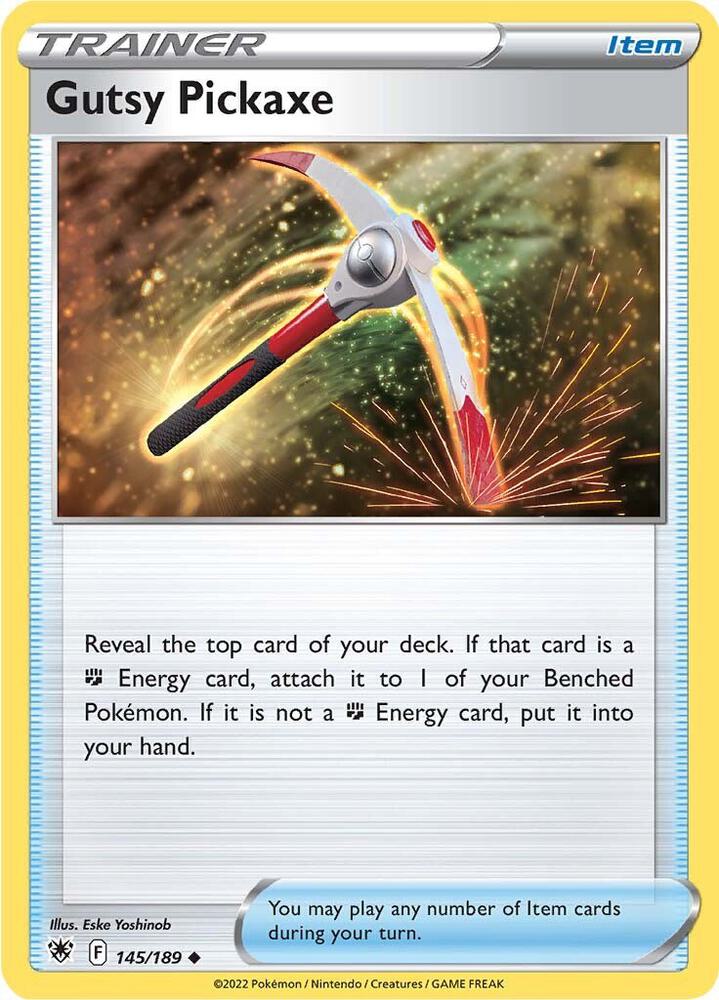 Gutsy Pickaxe 145/189 card from SWSH10: Astral Radiance
